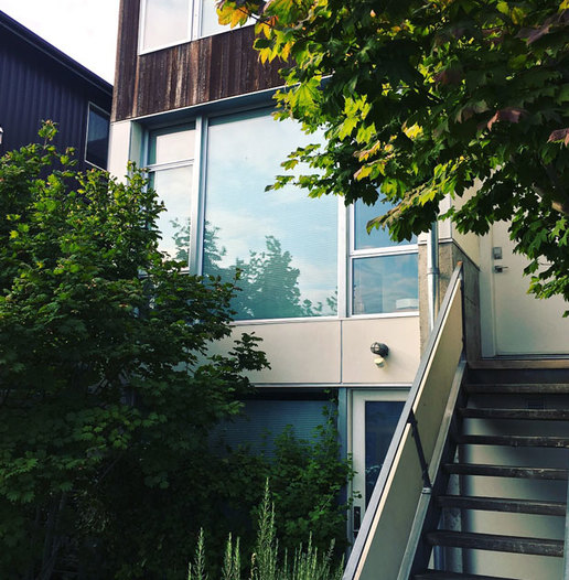 Designer townhouse architecture in Seattle 