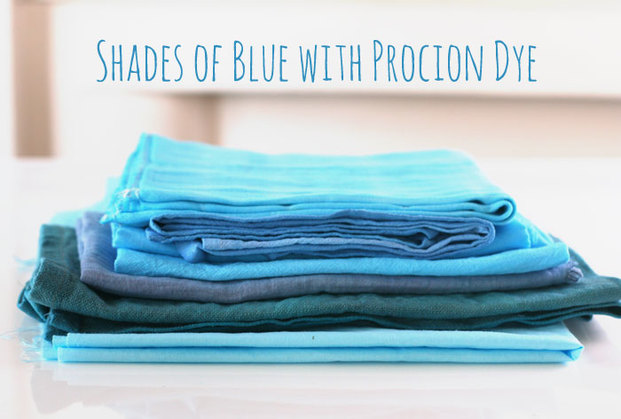 Shades of blue with Procion Dye