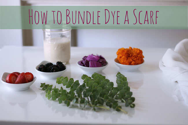 How to natural bundle dye with plants