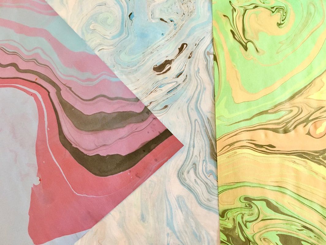Marbled Art Prints on Paper