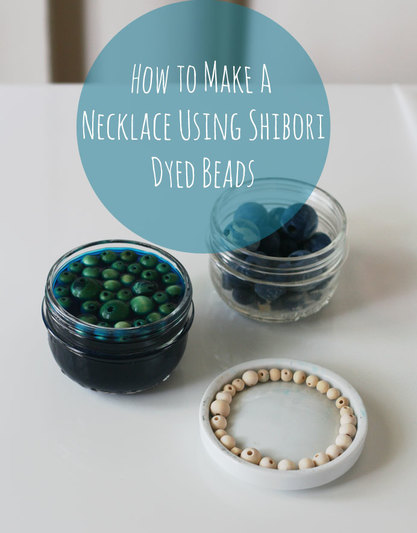 How to make a necklace using shibori beads