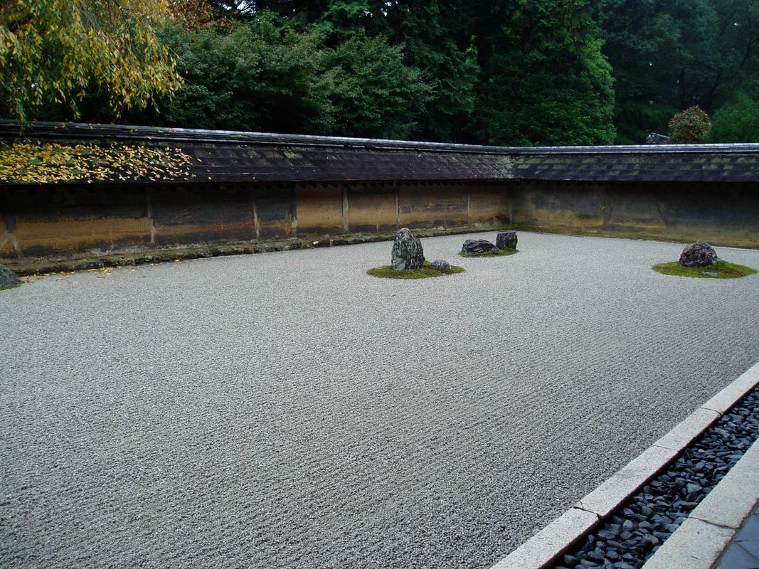 Zen garden at Ryōan-ji