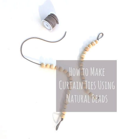How to make curtain tiebacks